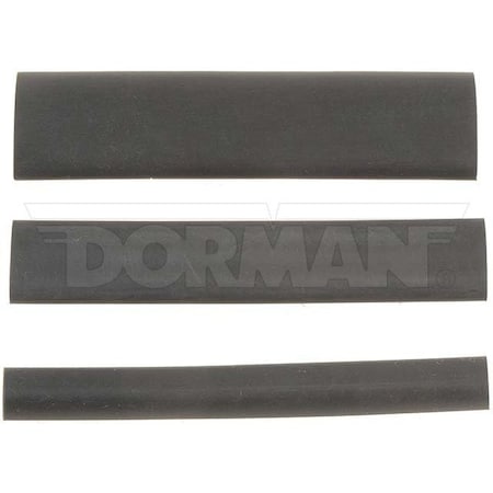 Motormite Heat Shrink Tube Assortment, 1/2 in, 3/8 in, Black, 3 in 85283